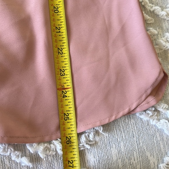 NINE WEST Blouse with Bow Tie Sleeves in Dusty Pink   | M - Picture 7 of 8